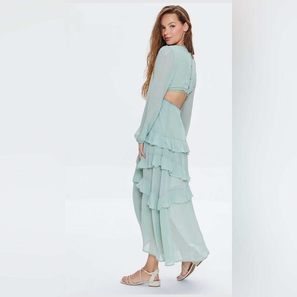 NWT | Forever 21 | Cutout Chiffon Maxi Dress